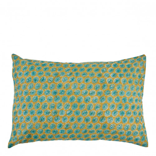 Coussin TOKYO coton - Turquoise