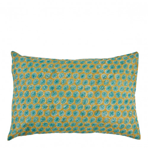 Coussin TOKYO coton - Turquoise