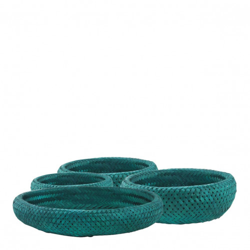 Set de 4 plats KIM vert