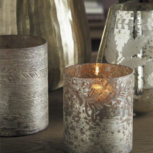 Eden Antique Matte Gold Candle Holder Vase