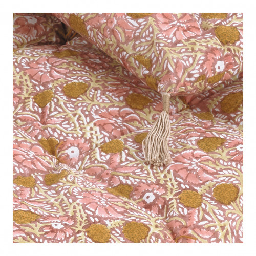 Futon JUNGLE coton - 180 x 80 cm - Rose