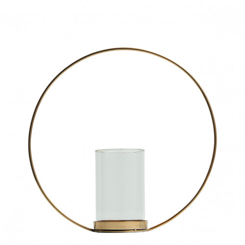 Ellipse Gold Candle Holder
