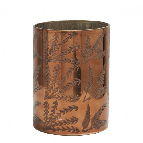 Feuillage Shiny Copper Gold Vase