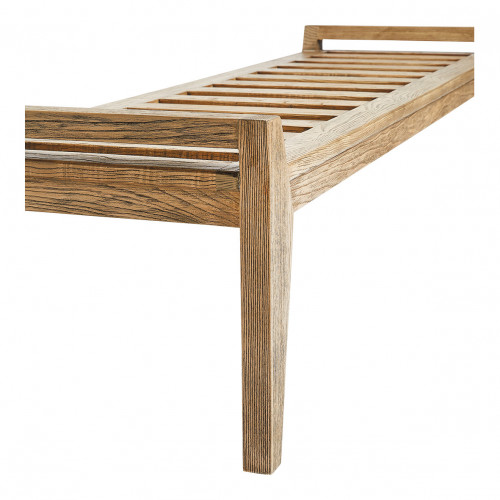 Banc PAUL et matelas en lin mélangé beige