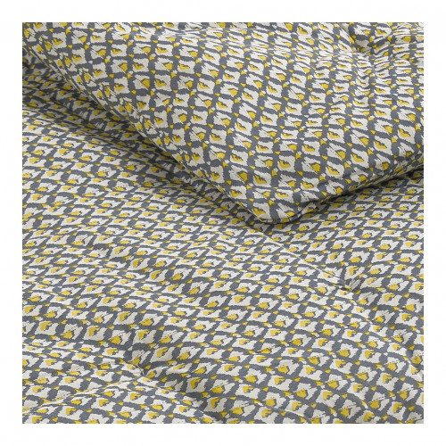 Futon ALBERT gris et jaune