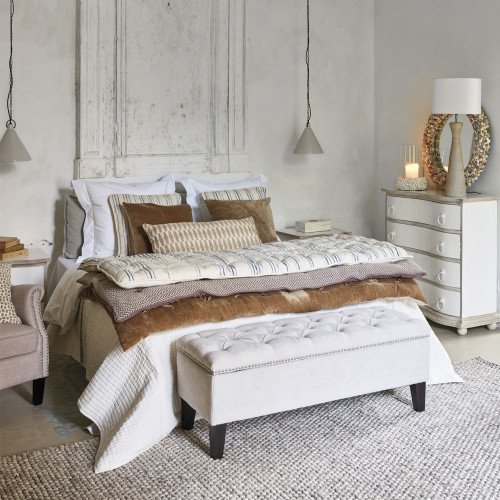 Banc coffre ARTHUR craie