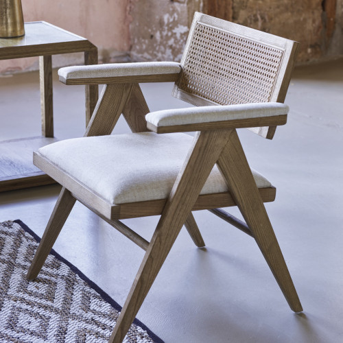 COLBY high armchair ecru