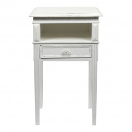 ARNAUD antique white bedside table