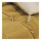 Futon MATTÉO en velours de coton et lin - 180 x 80 cm - Safran