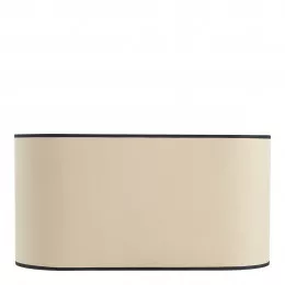 Abat-jour - Beige bordé noir - 48 x 23 cm