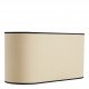 Abat-jour - Beige bordé noir - 48 x 23 cm