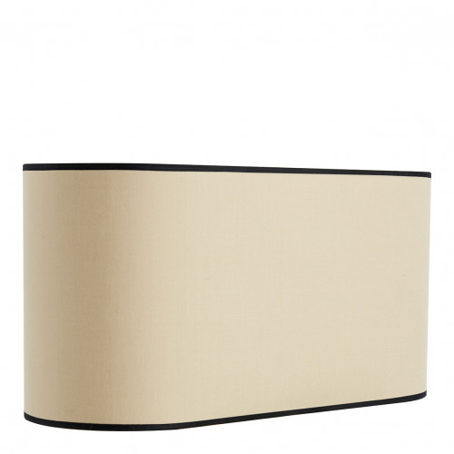 Abat-jour - Beige bordé noir - 48 x 23 cm Abat-jour - Beige bordé noir - 48 x 23 cm