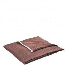 ASTRID cotton and linen bedspread - Terracotta