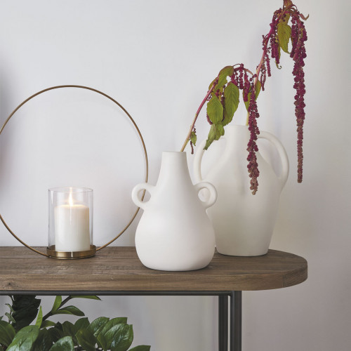 Golden Ellipse Candle Holder