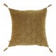 Coussin AURORE velours - Bronze et doré