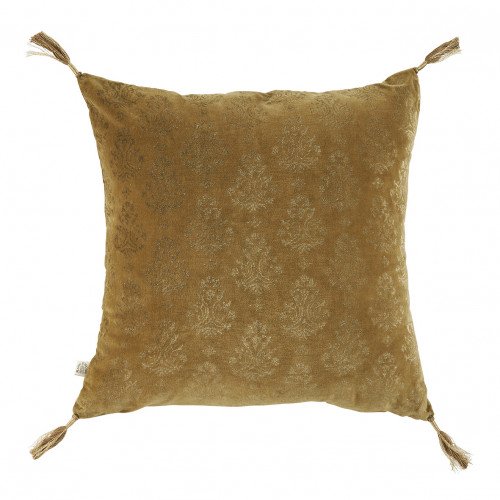 Coussin AURORE velours - Bronze et doré