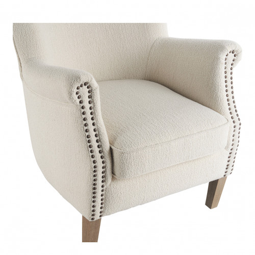 CLAUDE Armchair in Boucle - Cream