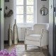 Fauteuil CLAUDE bouclette - Crème