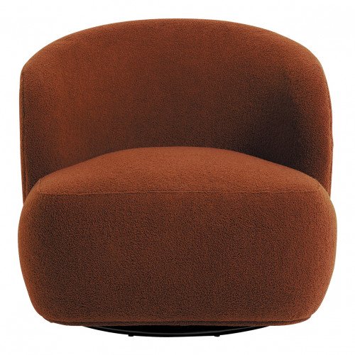 Fauteuil LISETTE en bouclette - Terracotta