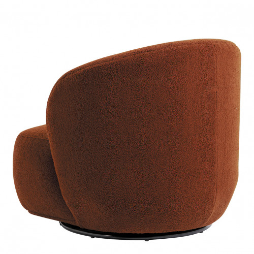 LISETTE Armchair in Boucle - Terracotta