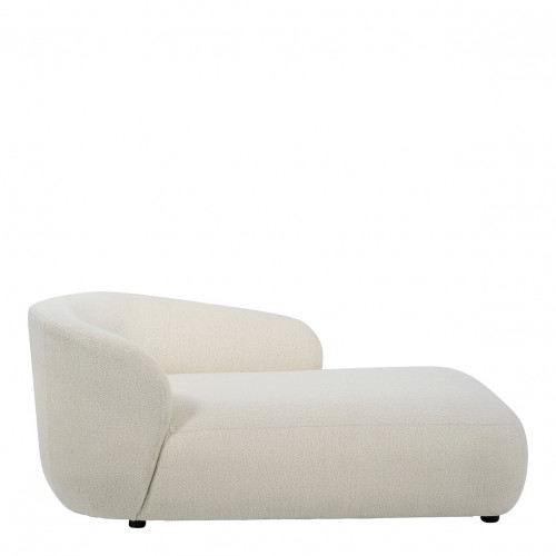 LISETTE bouclé chaise longue - Cream