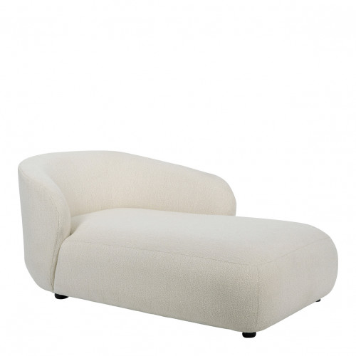 LISETTE bouclé chaise longue - Cream