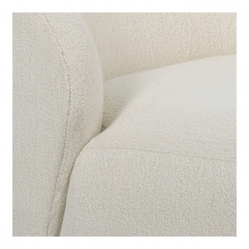 LISETTE bouclé chaise longue - Cream