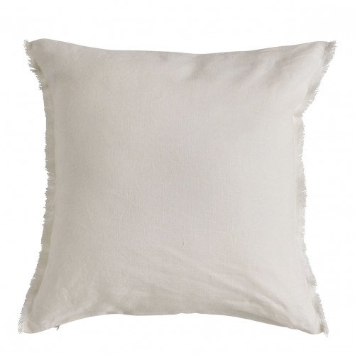 Housse de coussin CHLOÉ en lin lavé - Ivoire - 50 x 50 cm