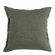Housse de coussin CHLOE en lin lavé - Kaki - 50 x 50 cm