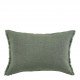 Housse de coussin CHLOÉ en lin lavé - Céladon - 60 x 40 cm