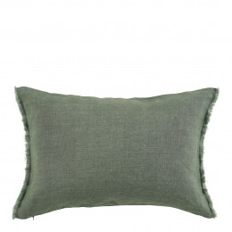 CHLOÉ Cushion Cover in Washed Linen - Celadon - 60 x 40 cm