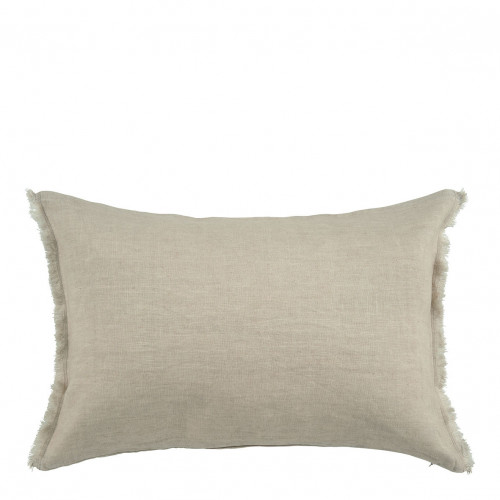 Housse de coussin CHLOE en lin lavé - Naturel - 60 x 40 cm