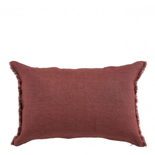 CHLOÉ Cushion Cover in Washed Linen - Terracotta - 60 x 40 cm