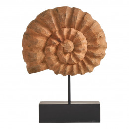 COQUILLAGE Statue in Mango Wood and Metal