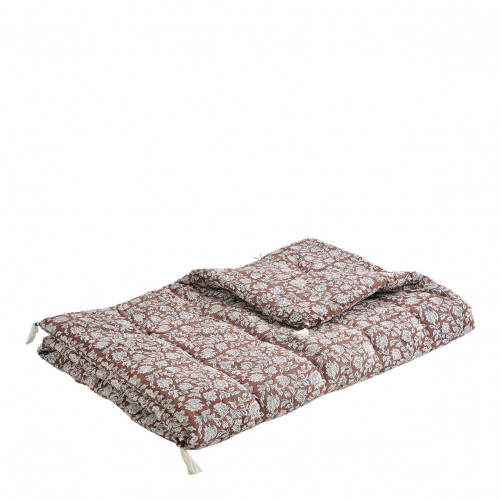 Futon EDEN en coton - Terracotta - 180 x 80 cm