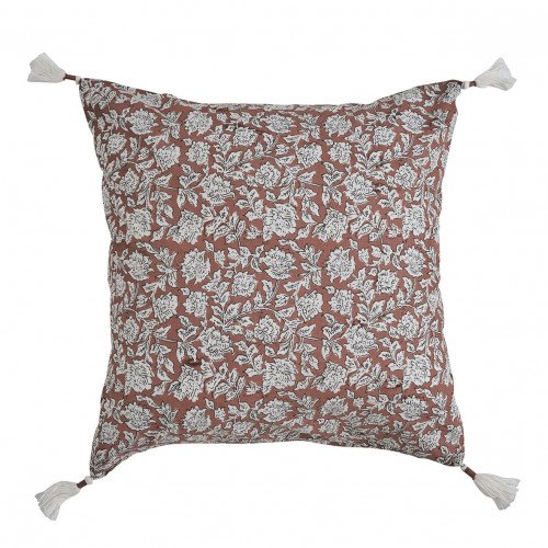 Housse de coussin ÉDEN en coton - Terracotta - 50 x 50 cm Housse de coussin ÉDEN en coton - Terracotta - 50 x 50 cm