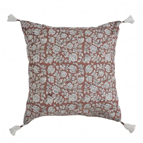 Housse de coussin ÉDEN en coton - Terracotta - 50 x 50 cm Housse de coussin ÉDEN en coton - Terracotta - 50 x 50 cm