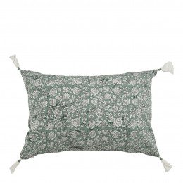 Housse de coussin EDEN en coton - Céladon - 60 x 40 cm