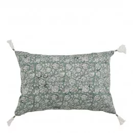 Housse de coussin ÉDEN en coton - Céladon - 60 x 40 cm
