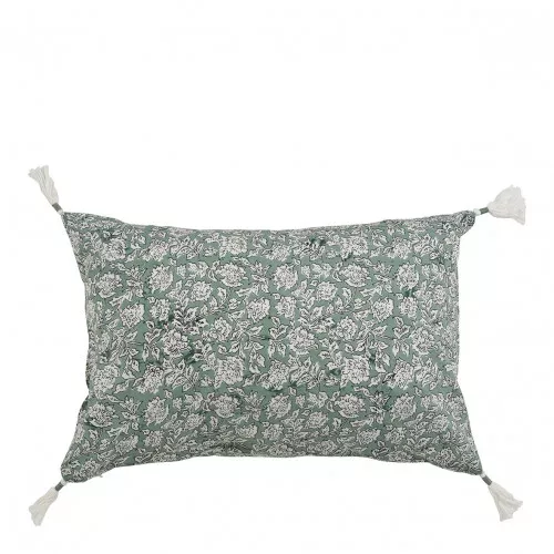 Housse de coussin ÉDEN en coton - Céladon - 60 x 40 cm
