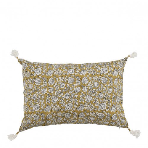 Housse de coussin ÉDEN en coton - Safran - 60 x 40 cm