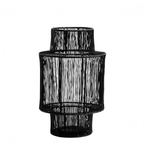 Lanterne ARIANE en métal noir - Petit modèle - H. 36 cm