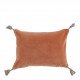 Housse de coussin MATTÉO en velours de coton et lin - Blush - 30 x 40 cm