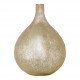 Vase bonbonne JEANNE en verre mercurisé doré