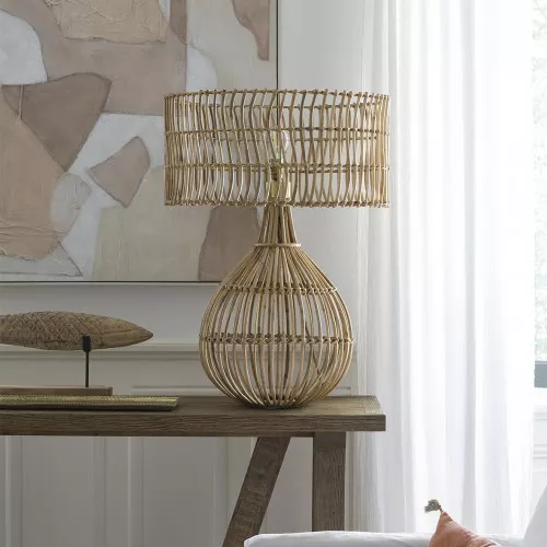 Abat-jour ROMANE en rotin - ⌀ 60 cm