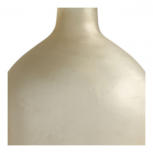 Vase bonbonne JEANNE en verre givré rose - Grand modèle - H. 45 cm