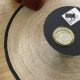 Tapis CERCLE rond en jute ourlé noir - ⌀ 200 cm