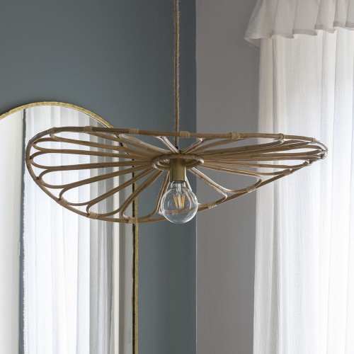 SALOMÉ rattan pendant light - Small size - ⌀ 80 cm