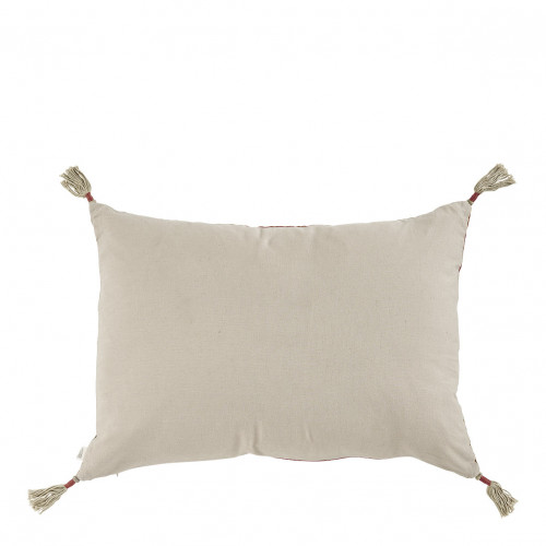 MATTÉO cushion cover in cotton velvet and linen - Terracotta - 60 x 40 cm