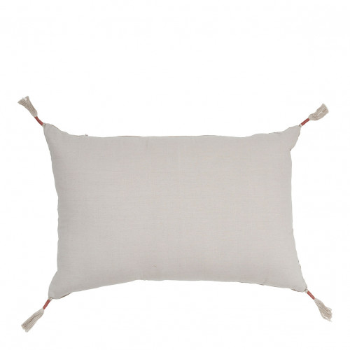 MATTÉO Cushion Cover in Cotton Velvet and Linen - Burnt Orange - 60 x 40 cm